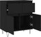 vidaXL - Dressoir - 60x35x70 - cm - bewerkt - hout - zwart