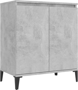 vidaXL - Dressoir - 60x35x70 - cm - spaanplaat - betongrijs