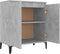 vidaXL - Dressoir - 60x35x70 - cm - spaanplaat - betongrijs