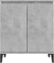 vidaXL - Dressoir - 60x35x70 - cm - spaanplaat - betongrijs