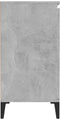 vidaXL - Dressoir - 60x35x70 - cm - spaanplaat - betongrijs