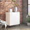 vidaXL - Dressoir - 60x35x70 - cm - spaanplaat - hoogglans - wit