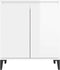 vidaXL - Dressoir - 60x35x70 - cm - spaanplaat - hoogglans - wit