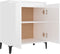 vidaXL - Dressoir - 60x35x70 - cm - spaanplaat - hoogglans - wit