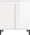 vidaXL - Dressoir - 60x35x70 - cm - spaanplaat - hoogglans - wit