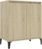 vidaXL - Dressoir - 60x35x70 - cm - spaanplaat - sonoma - eikenkleurig