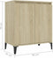 vidaXL - Dressoir - 60x35x70 - cm - spaanplaat - sonoma - eikenkleurig