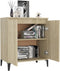 vidaXL - Dressoir - 60x35x70 - cm - spaanplaat - sonoma - eikenkleurig