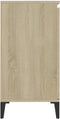 vidaXL - Dressoir - 60x35x70 - cm - spaanplaat - sonoma - eikenkleurig
