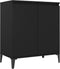 vidaXL - Dressoir - 60x35x70 - cm - spaanplaat - zwart