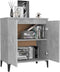 vidaXL - Dressoir - 60x35x70 - cm - spaanplaat - zwart