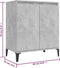 vidaXL - Dressoir - 60x35x70 - cm - spaanplaat - zwart