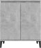 vidaXL - Dressoir - 60x35x70 - cm - spaanplaat - zwart