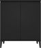 vidaXL - Dressoir - 60x35x70 - cm - spaanplaat - zwart