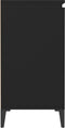 vidaXL - Dressoir - 60x35x70 - cm - spaanplaat - zwart