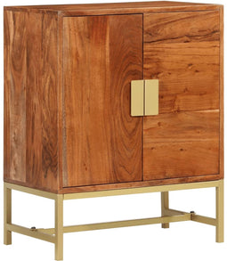 vidaXL - Dressoir - 60x35x75 - cm - massief - acaciahout