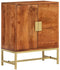 vidaXL - Dressoir - 60x35x75 - cm - massief - acaciahout