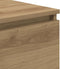 vidaXL - Dressoir - 60x35x76 - cm - bewerkt - hout - artisanaal - eikenkleur