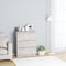 vidaXL - Dressoir - 60x35x76 - cm - bewerkt - hout - betongrijs