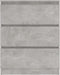 vidaXL - Dressoir - 60x35x76 - cm - bewerkt - hout - betongrijs