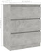 vidaXL - Dressoir - 60x35x76 - cm - bewerkt - hout - betongrijs