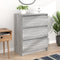 vidaXL - Dressoir - 60x35x76 - cm - bewerkt - hout - grijs - sonoma - eikenkleurig
