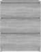 vidaXL - Dressoir - 60x35x76 - cm - bewerkt - hout - grijs - sonoma - eikenkleurig