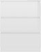 vidaXL - Dressoir - 60x35x76 - cm - bewerkt - hout - hoogglans - wit