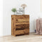 vidaXL - Dressoir - 60x35x76 - cm - bewerkt - hout - oud - houtkleurig