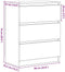 vidaXL - Dressoir - 60x35x76 - cm - bewerkt - hout - oud - houtkleurig