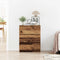 vidaXL - Dressoir - 60x35x76 - cm - bewerkt - hout - oud - houtkleurig