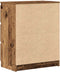 vidaXL - Dressoir - 60x35x76 - cm - bewerkt - hout - oud - houtkleurig