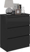 vidaXL - Dressoir - 60x35x76 - cm - bewerkt - hout - wit