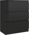 vidaXL - Dressoir - 60x35x76 - cm - bewerkt - hout - wit