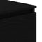 vidaXL - Dressoir - 60x35x76 - cm - bewerkt - hout - zwart - eikenkleurig