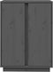 vidaXL - Dressoir - 60x35x80 - cm - massief - grenenhout - grijs