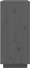 vidaXL - Dressoir - 60x35x80 - cm - massief - grenenhout - grijs