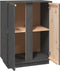 vidaXL - Dressoir - 60x35x80 - cm - massief - grenenhout - grijs