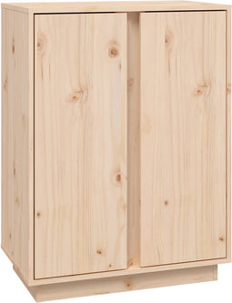 vidaXL - Dressoir - 60x35x80 - cm - massief - grenenhout