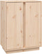 vidaXL - Dressoir - 60x35x80 - cm - massief - grenenhout