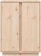 vidaXL - Dressoir - 60x35x80 - cm - massief - grenenhout
