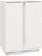 vidaXL - Dressoir - 60x35x80 - cm - massief - grenenhout - wit