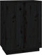 vidaXL - Dressoir - 60x35x80 - cm - massief - grenenhout - zwart