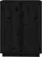 vidaXL - Dressoir - 60x35x80 - cm - massief - grenenhout - zwart