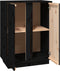 vidaXL - Dressoir - 60x35x80 - cm - massief - grenenhout - zwart