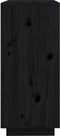 vidaXL - Dressoir - 60x35x80 - cm - massief - grenenhout - zwart
