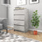 vidaXL - Dressoir - 60x35x98,5 - cm - bewerkt - hout - betongrijs