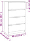 vidaXL - Dressoir - 60x35x98,5 - cm - bewerkt - hout - betongrijs