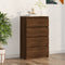 vidaXL - Dressoir - 60x35x98,5 - cm - bewerkt - hout - bruin - eikenkleur