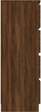 vidaXL - Dressoir - 60x35x98,5 - cm - bewerkt - hout - bruin - eikenkleur